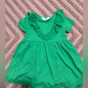 H&M toddler girl dress, green, size 3/4T